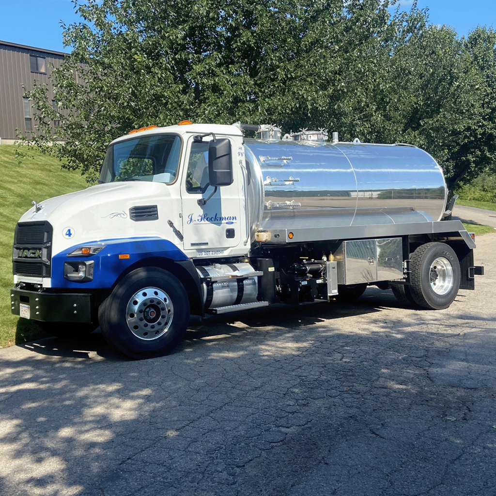 J Hockman Septic Services New Truck